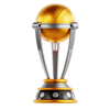 Cricket trophy symbolizing major tournament betting on Gold365Play.