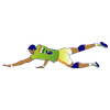 Kabaddi player diving forward to score, representing kabaddi betting action on Gold365Play.